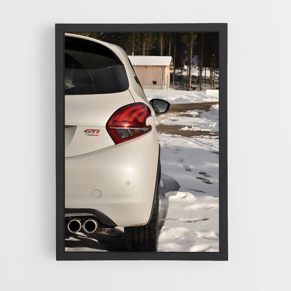Poster Neige et Performances – affiche Peugeot (vue 2)